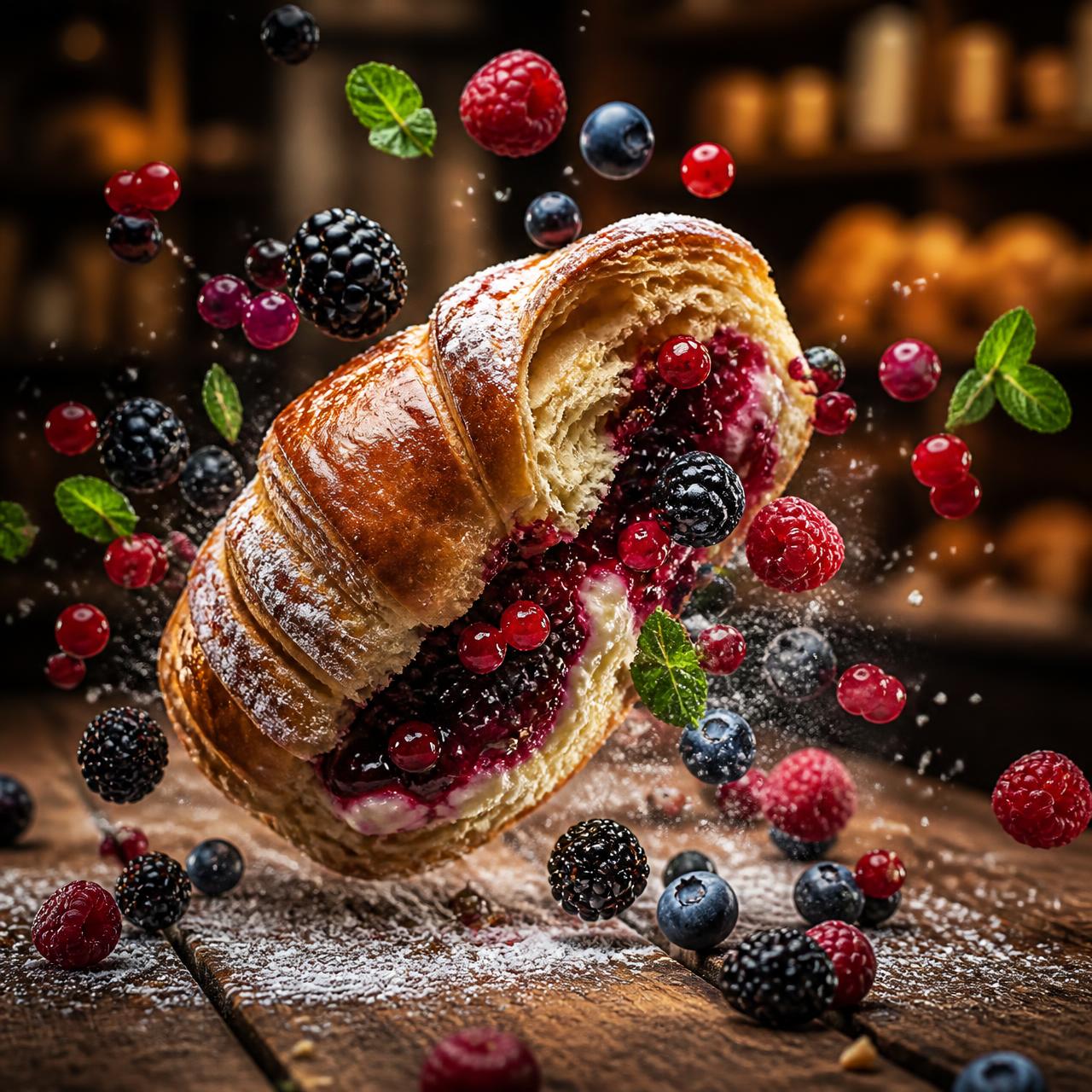 Brioche ai frutti di bosco